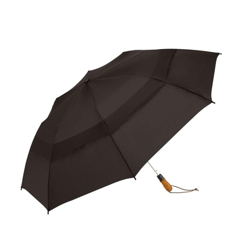 Shed Rain™ Windjammer® 58" Vented Wooden-Handled Auto-Open Jumbo Compact Umbrella - 1